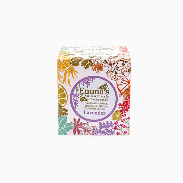 Natural Soy Wax Candle with Lavender Essential Oils by Emma's So Naturals