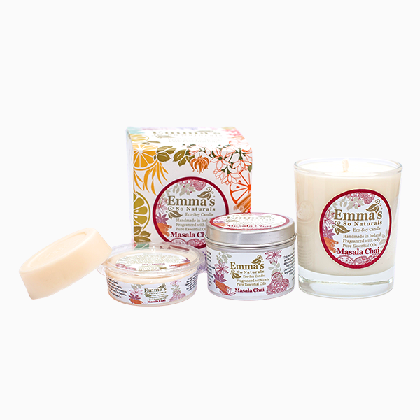 Natural Soy Wax Candle with Cinnamon, Clove, Cardamon & Ginger Essential Oils by Emma's So Naturals