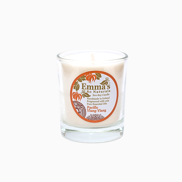 Natural Soy Wax Candle with Ylang-Ylang, Lavender & Bergamot Essential Oils by Emma's So Naturals