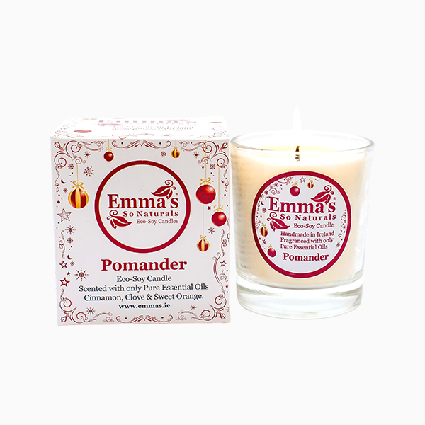 Natural Soy Wax Candle with Cinnamon, Clove & Sweet Orange Essential Oils by Emma's So Naturals