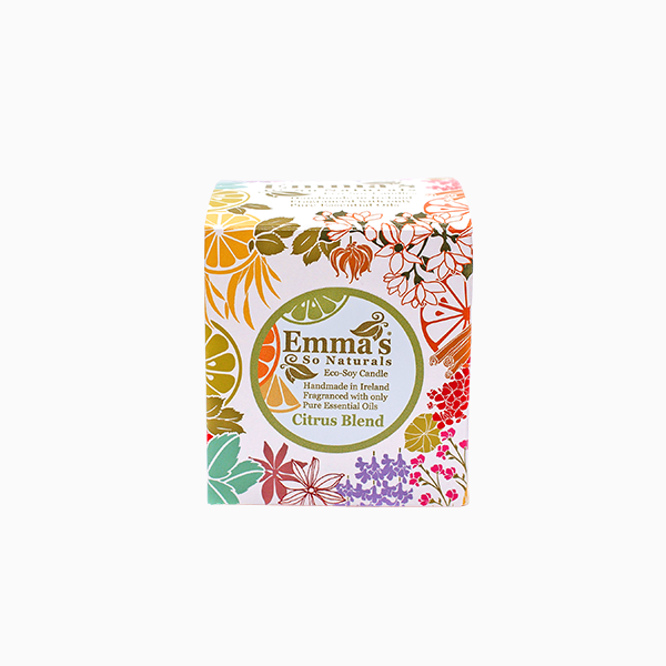 Natural Soy Wax Candle with Sweet Orange, Grapefruit, Lemon & Lime Essential Oils by Emma's So Naturals