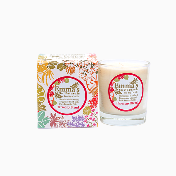 Natural Soy Wax Candle with Rose Geranium & Sweet Orange Essential Oils by Emma's So Naturals