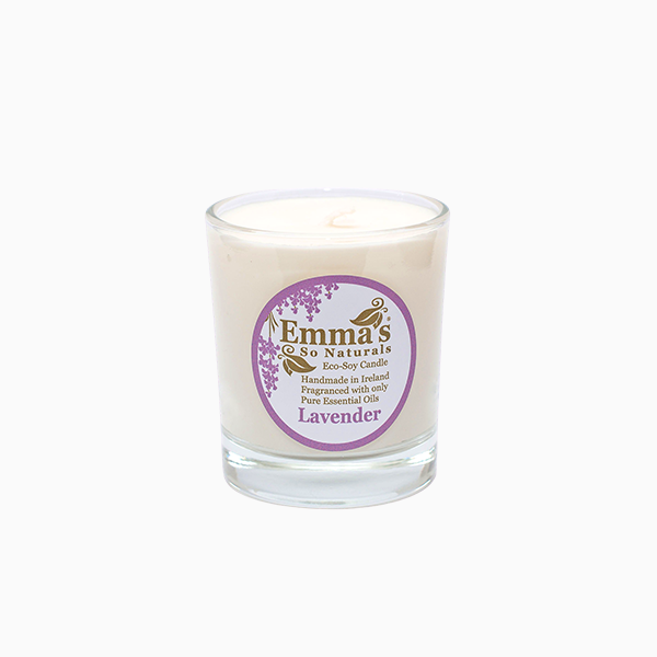 Natural Soy Wax Candle with Lavender Essential Oils by Emma's So Naturals