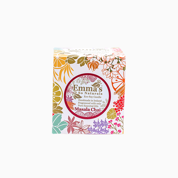 Natural Soy Wax Candle with Cinnamon, Clove, Cardamon & Ginger Essential Oils by Emma's So Naturals