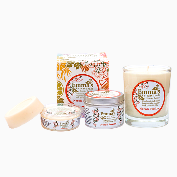 Natural Soy Wax Candle with Neroli, Lavender & Sweet Orange Essential Oils by Emma's So Naturals