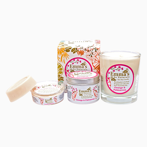 Natural Soy Wax Tart Melt with Sweet Orange & Palmarosa Essential Oils by Emma's So Naturals