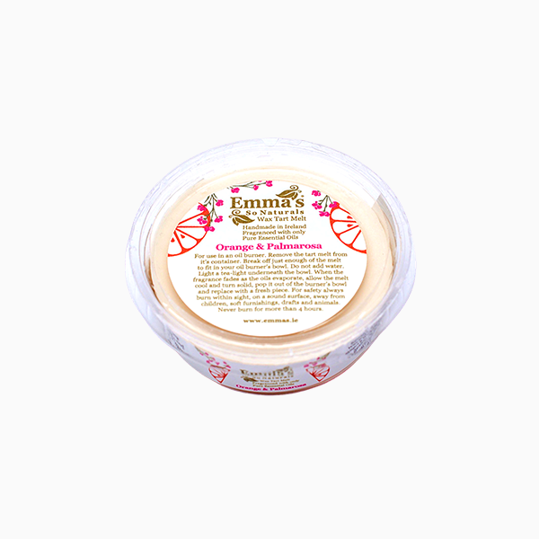 Natural Soy Wax Tart Melt with Sweet Orange & Palmarosa Essential Oils by Emma's So Naturals