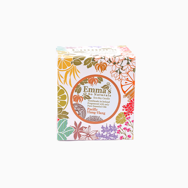 Natural Soy Wax Candle with Ylang-Ylang, Lavender & Bergamot Essential Oils by Emma's So Naturals