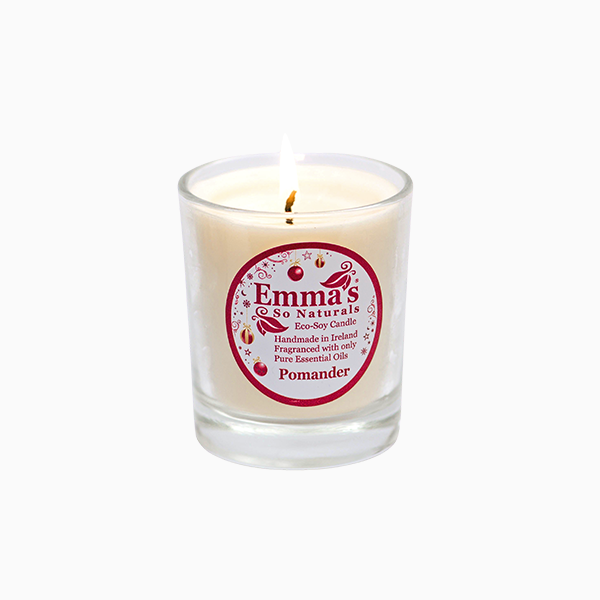 Natural Soy Wax Candle with Cinnamon, Clove & Sweet Orange Essential Oils by Emma's So Naturals